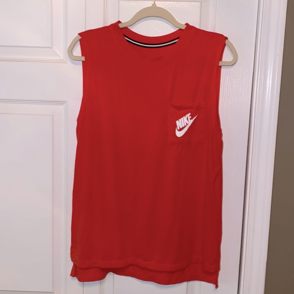 Red/Orange Color Nike Tank Top
